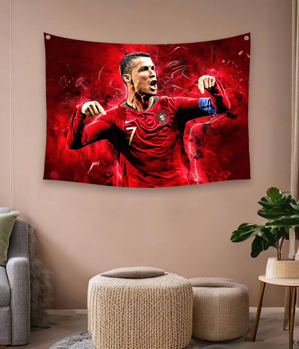 CR7 Cristiano Ronaldo Football Legend Tapestry