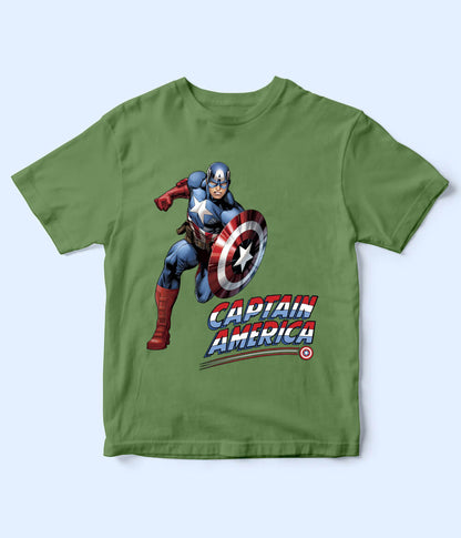 Captain America Kids Knorr Green T-Shirt