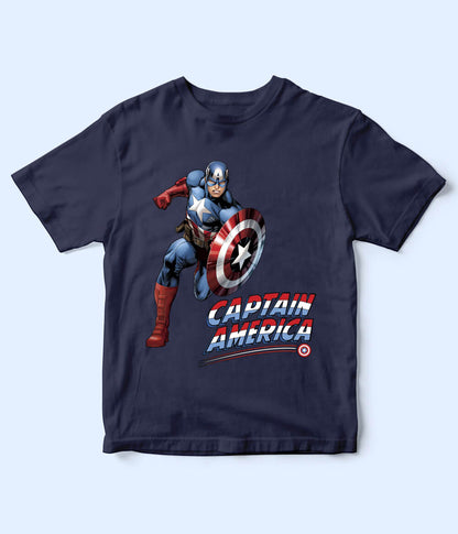 Captain America Kids Navy T-Shirt