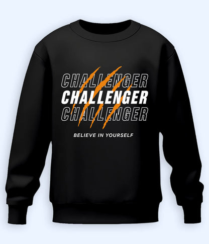 Black Challenge Accepted Sweatshirt (Unisex)