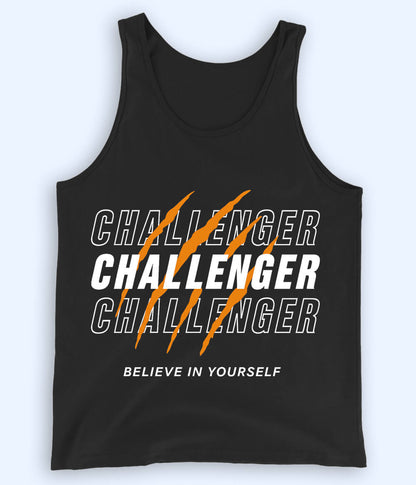 Black Challenge Accepted Tanktop (Unisex)