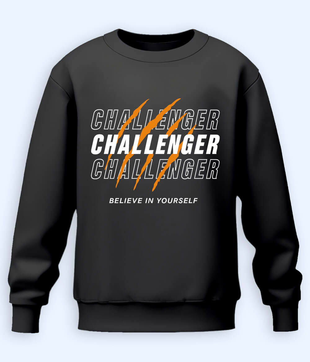 Charcoal Grey Challenge Accepted Sweatshirt (Unisex)