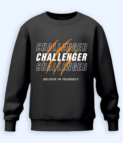 Charcoal Grey Challenge Accepted Sweatshirt (Unisex)
