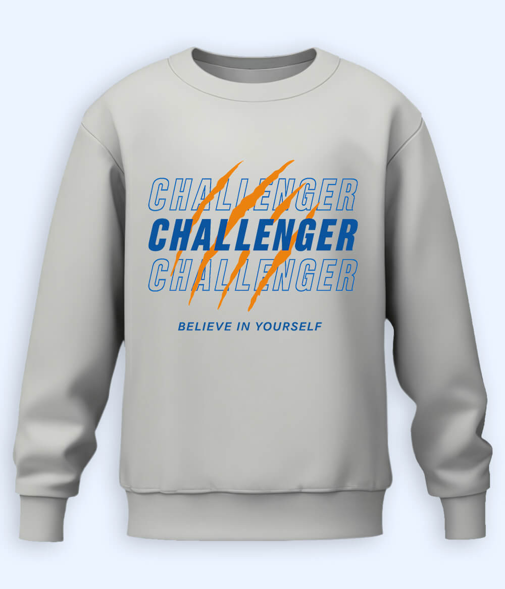 Heather Grey Challenge Accepted Sweatshirt (Unisex)