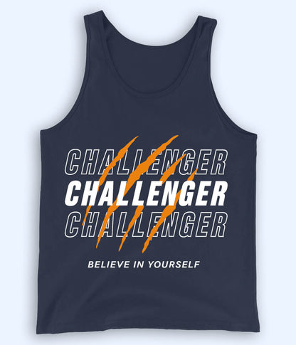 Navy Challenge Accepted Tanktop (Unisex)