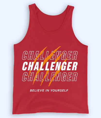 Red Challenge Accepted Tanktop (Unisex)