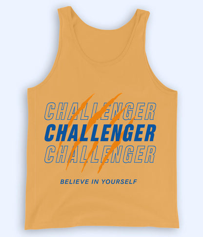 Yellow Challenge Accepted Tanktop (Unisex)