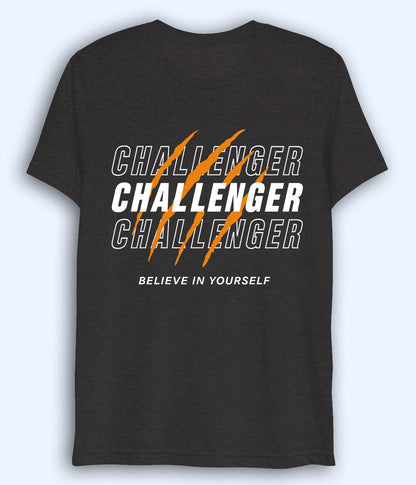 Charcoal Grey Challenger Dri Fit T-Shirt (Unisex)