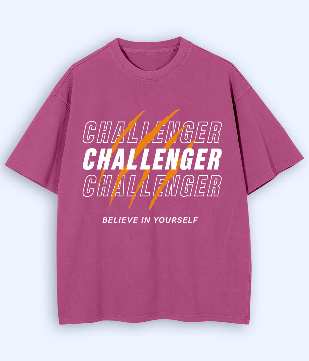 Light Purple Challenger Oversized T-Shirt (Unisex)
