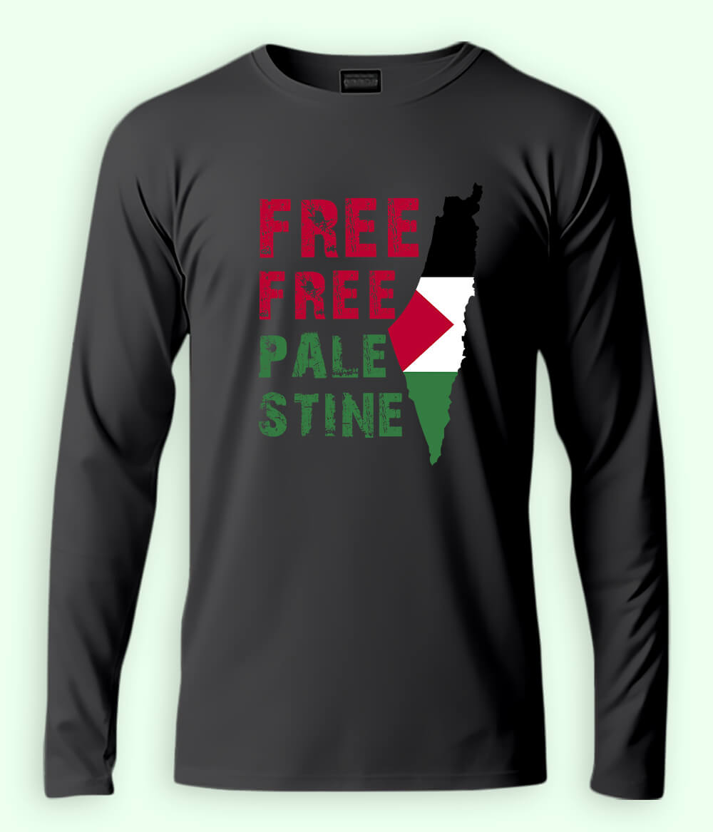 Free Free Palestine Full Sleeves Tee