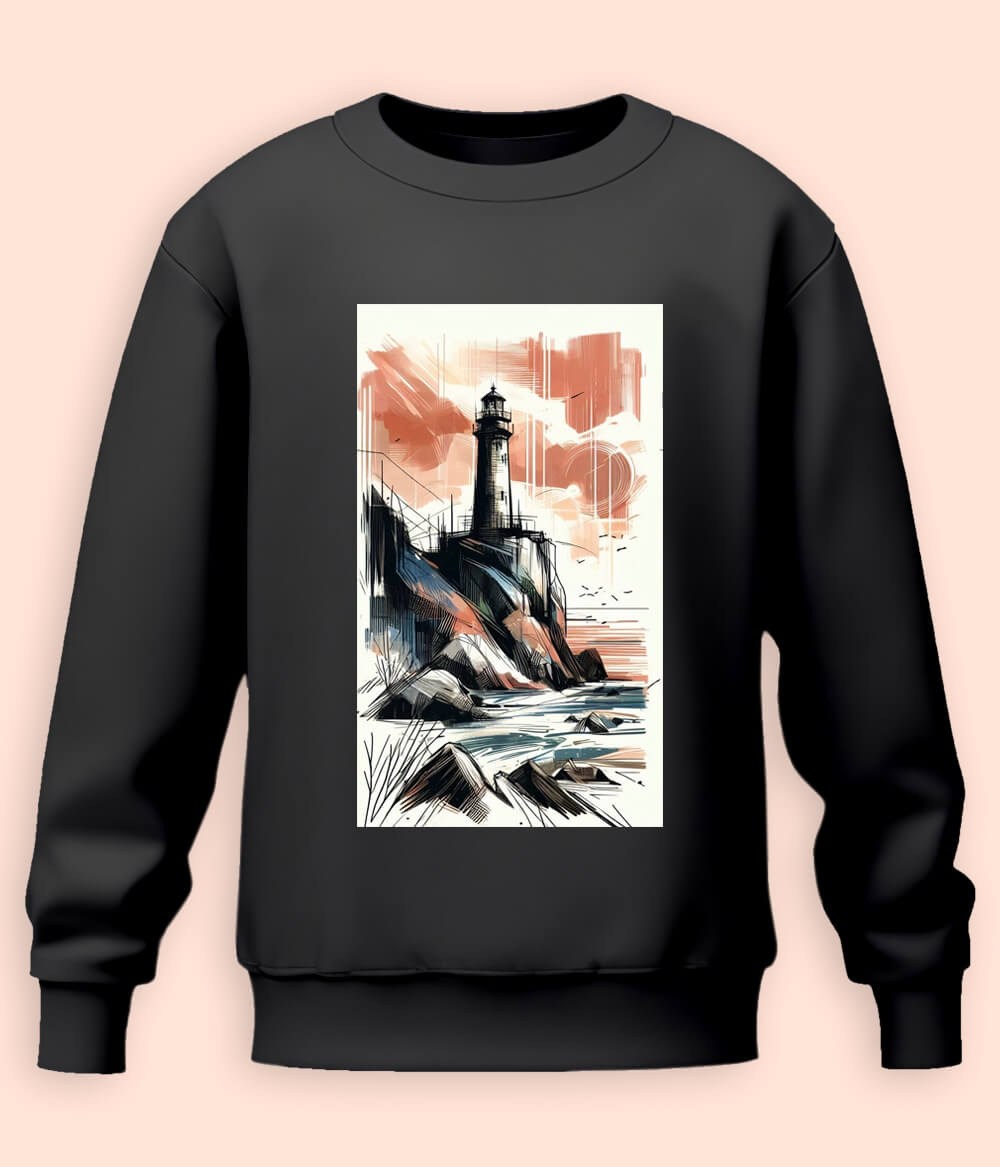 Gift for Ocean Lovers Lighthouse Sweatshirt