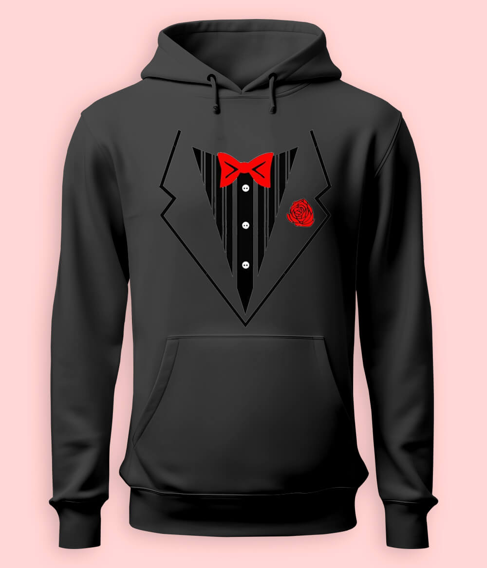 Men's Tuxedo Suit Lightweight Hoodie