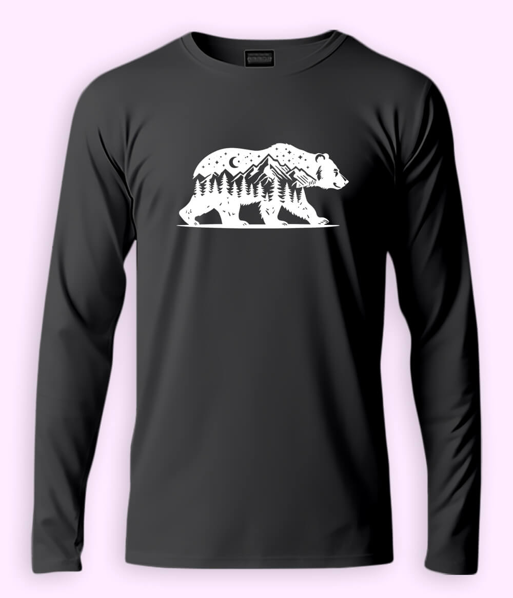 Nature Bear Long Sleeve T-Shirt