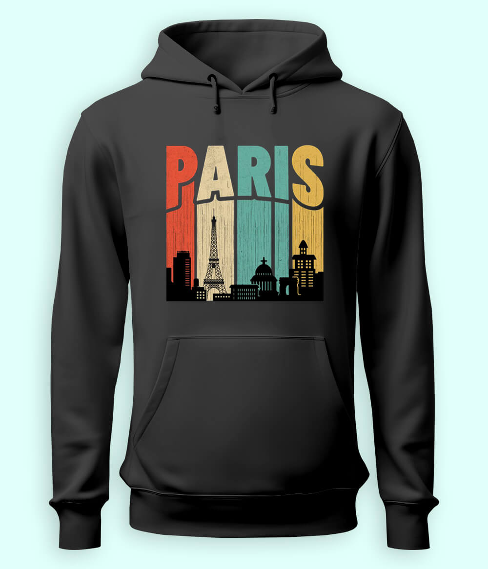 Paris Eiffel Tower Hoodie (Unisex)