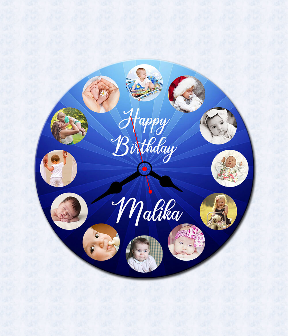Children Room Clock with Photos (Customizable)