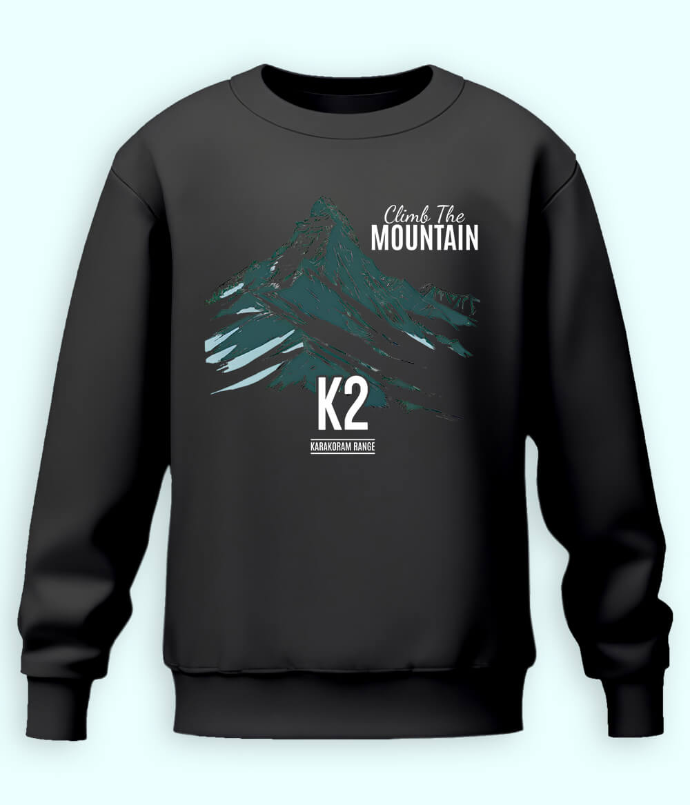 Climb the Mountain Charcoal Grey Sweatshirt (Unisex)