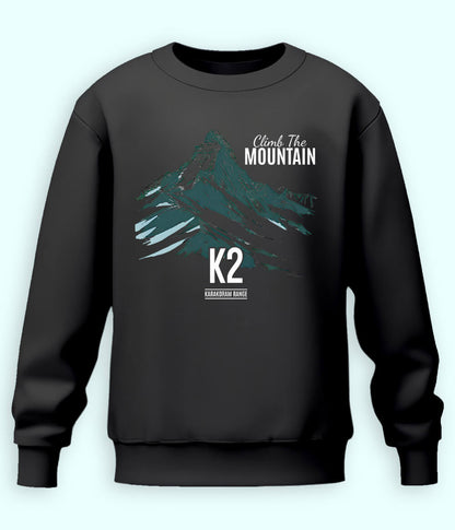 Climb the Mountain Charcoal Grey Sweatshirt (Unisex)