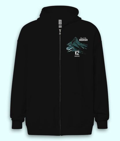 Climb the Mountain Zipper Hoodie (Unisex)