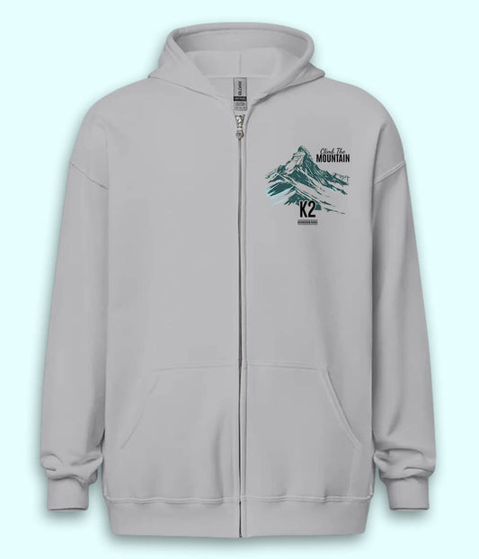 Climb the Mountain Zipper Hoodie (Unisex)