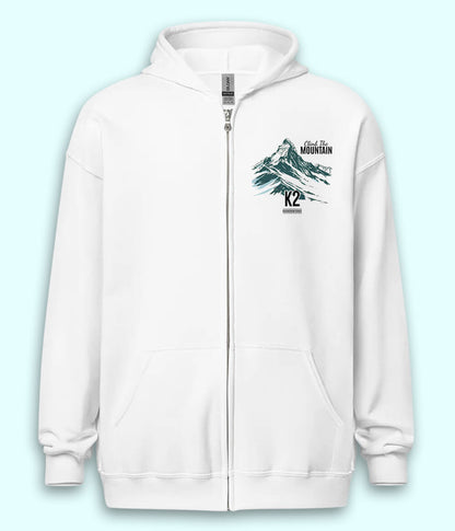 Climb the Mountain Zipper Hoodie (Unisex)