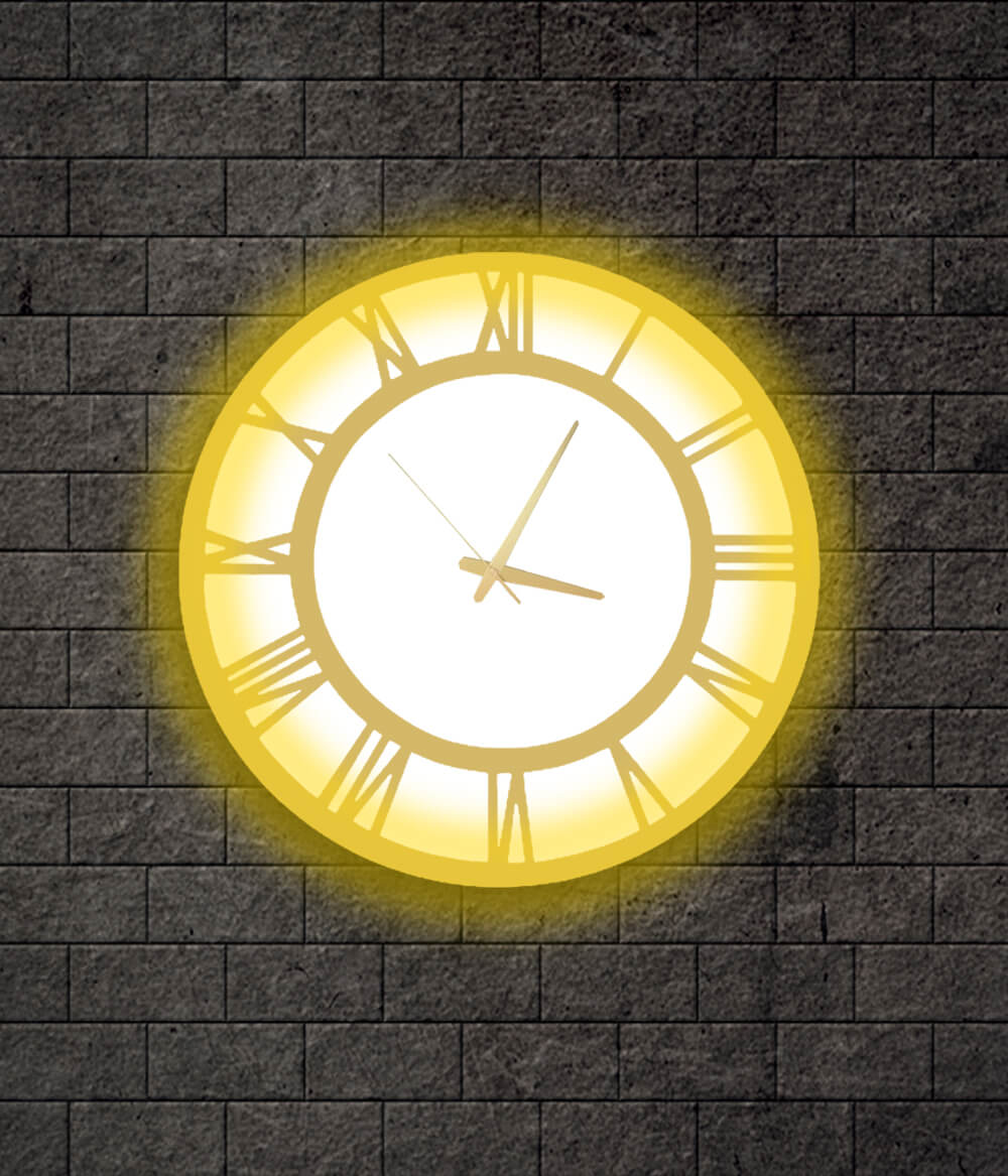 Backlit Wall clock