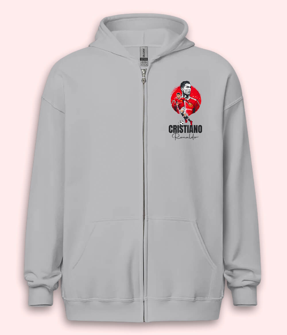 Cristiano Ronaldo Manchester United Zipper Hoodie