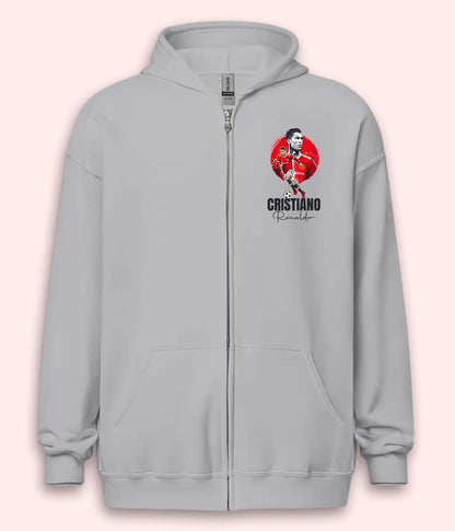 Cristiano Ronaldo Manchester United Zipper Hoodie