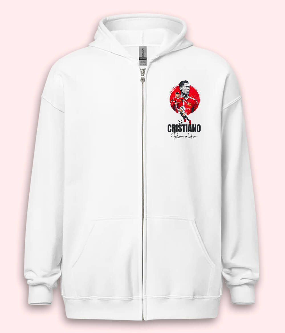 Cristiano Ronaldo Manchester United Zipper Hoodie