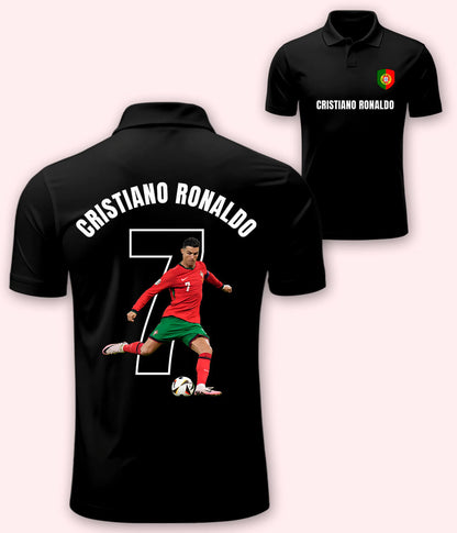 Cristiano Ronaldo Portugal Soccer Polo T-Shirt