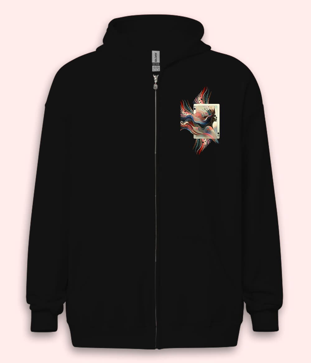 Crown Queen Zipper Hoodie
