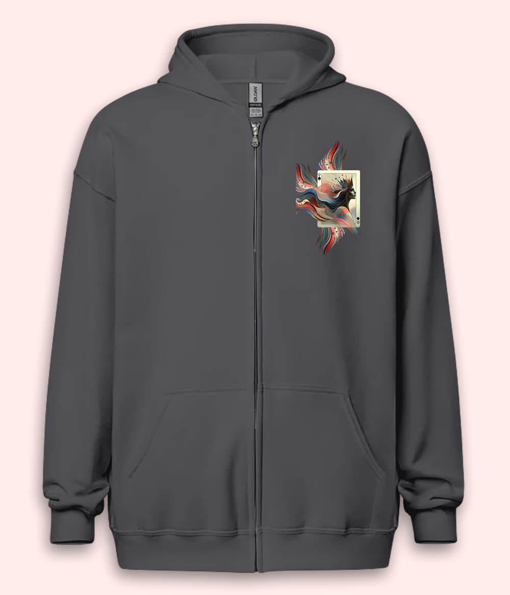 Crown Queen Zipper Hoodie