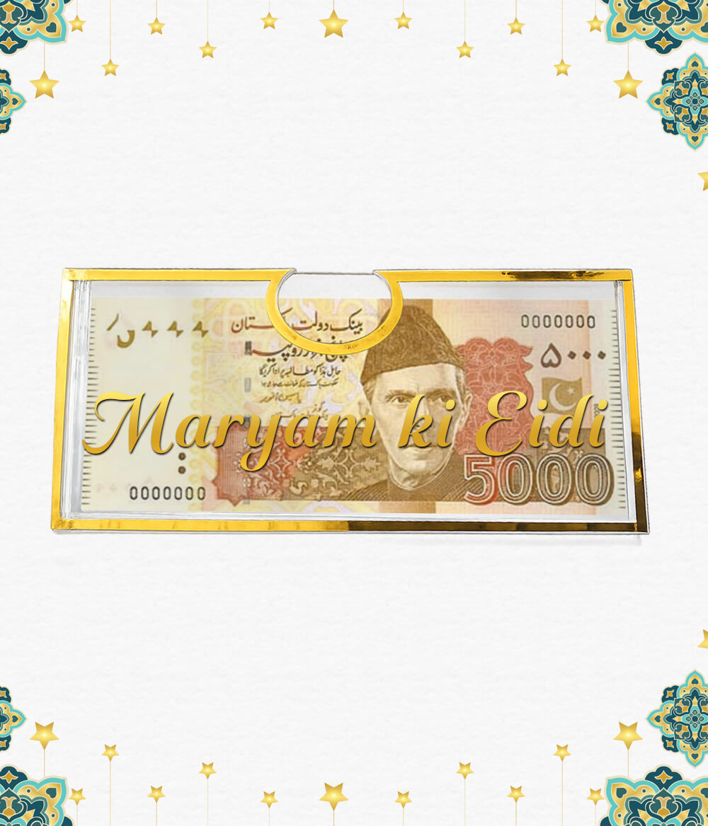 Custom Acrylic Eidi Envelopes with Money