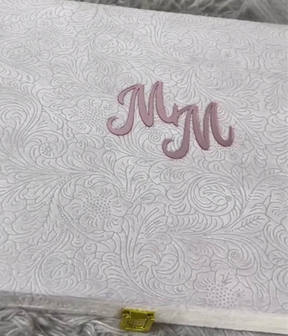 Custom Acrylic Wedding Book – Nikkah Book Pen and Box from Top