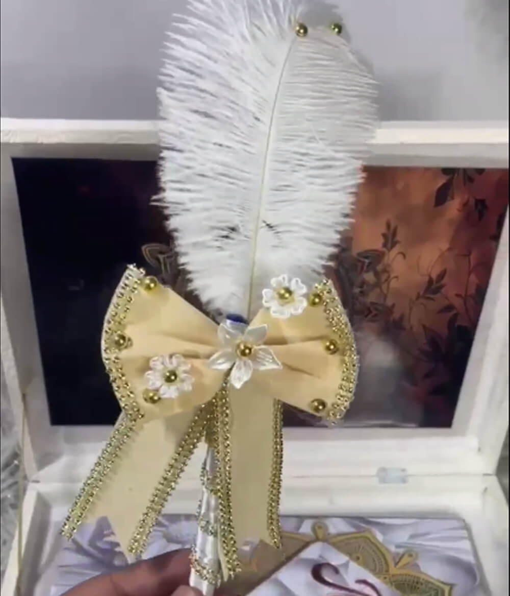 Custom Acrylic Wedding Book – Nikkah Book Pen