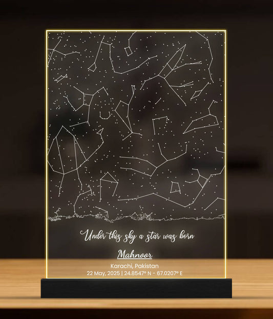 Custom Star Chart Lamp