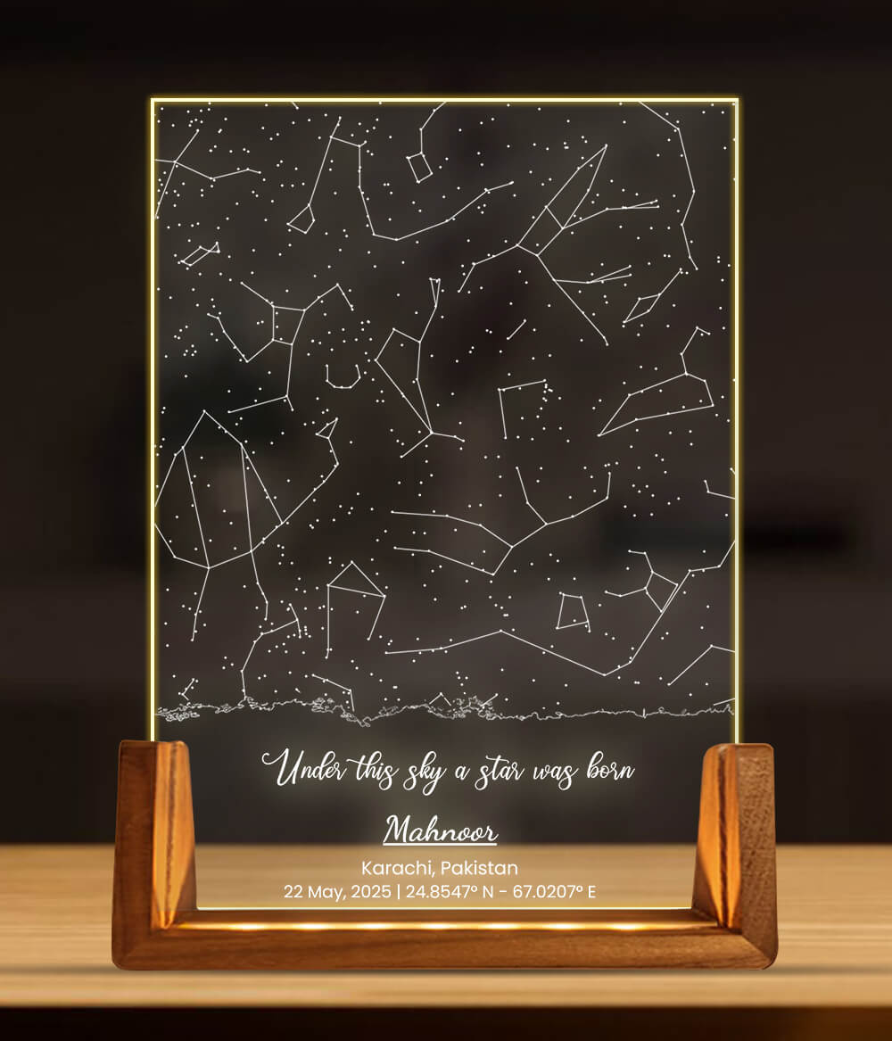 Custom Star Chart Lamp