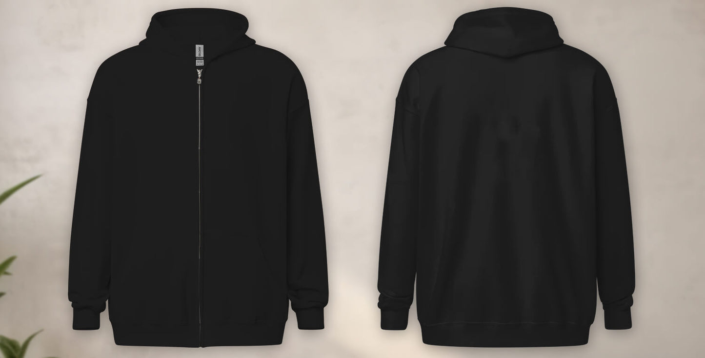 Custom-Zipper-Hoodie-Black