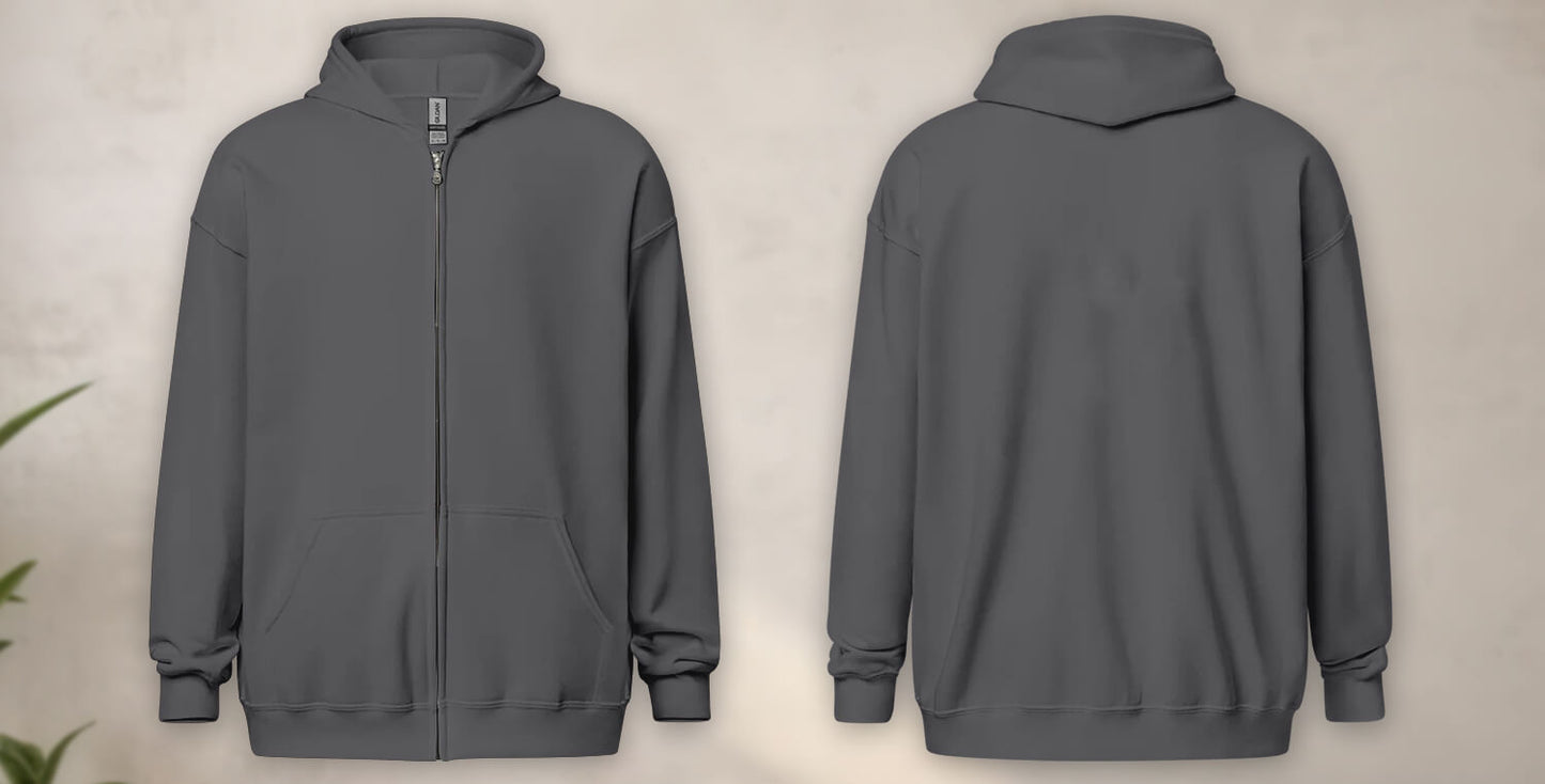 Custom-Zipper-Hoodie-Charcoal-Grey
