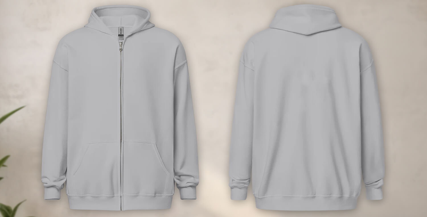 Custom-Zipper-Hoodie-Heather-Grey