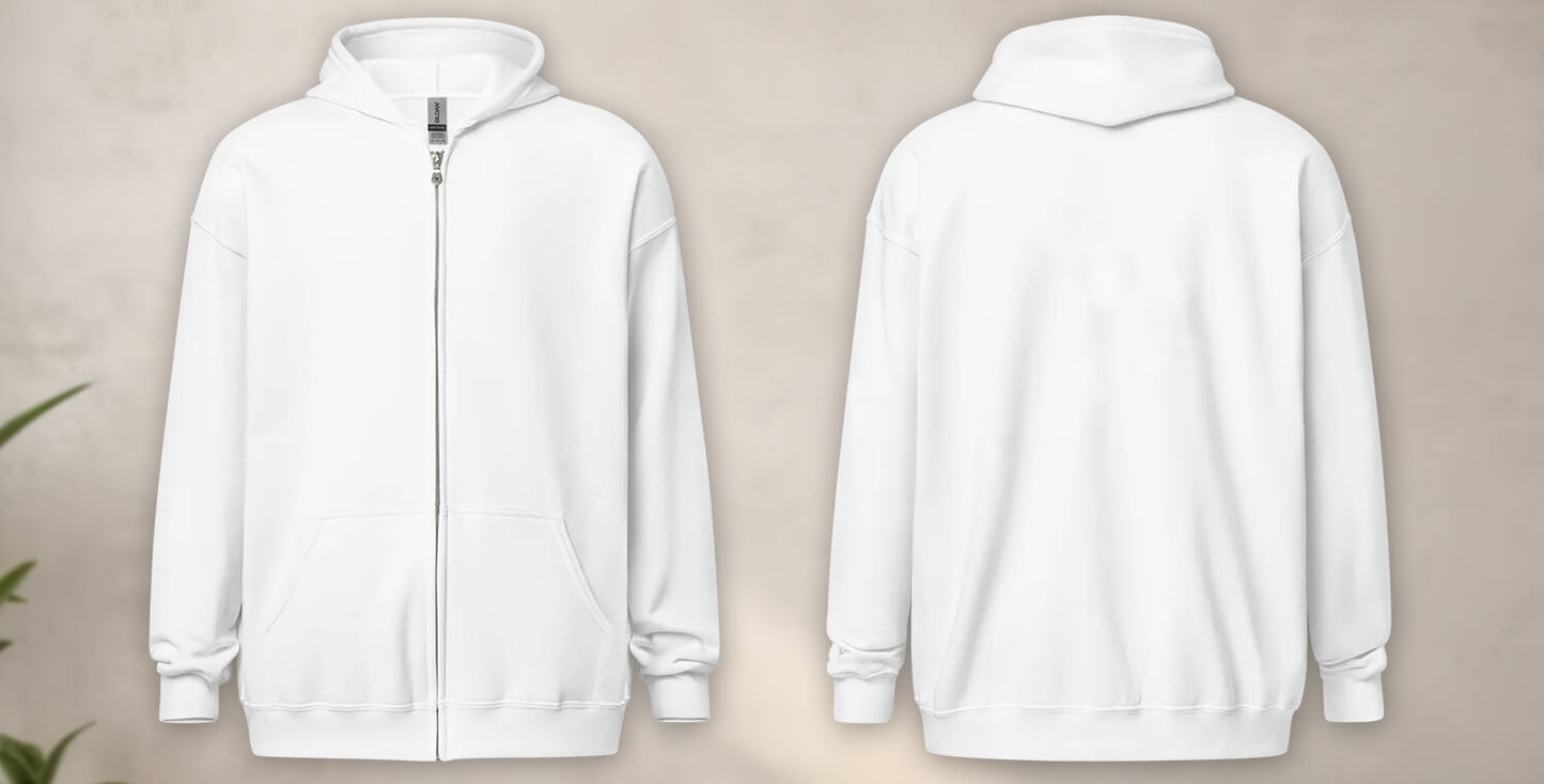 Custom-Zipper-Hoodie-White