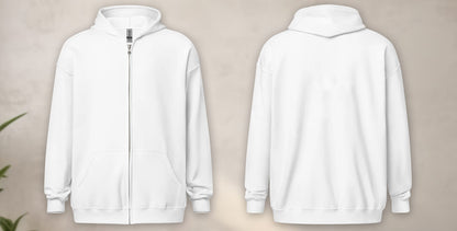 Custom-Zipper-Hoodie-White