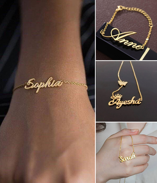 Custom Name Bracelets & Bangles