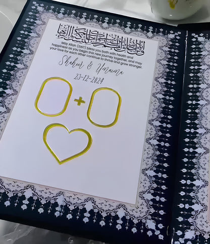 Customized  Nikah Velvet Book Kit 