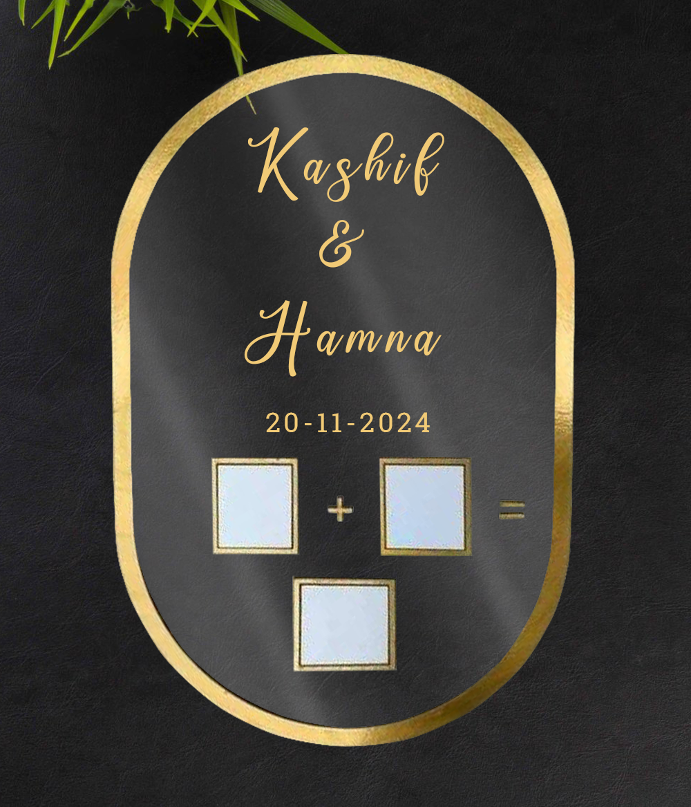 Customized Acrylic Nikkah Thumb Board