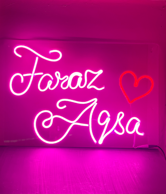 Customized Couple Name Neon Sign