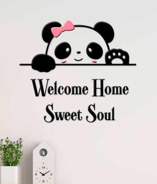 Cute Panda Wall Hanging – Kids Bedroom Decor