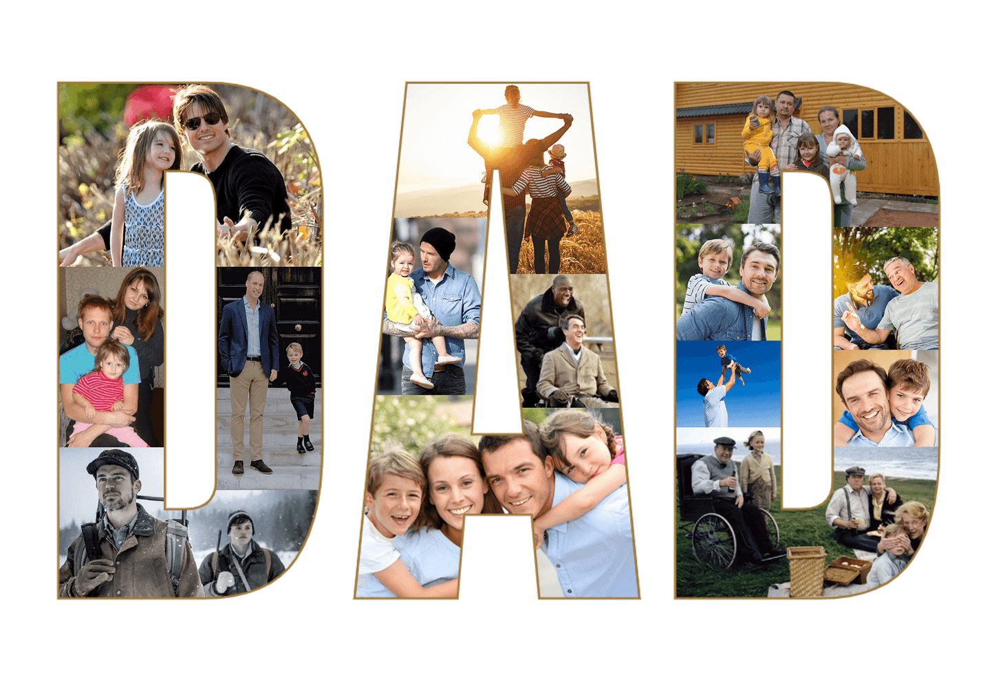 Dad Photo Collage Frame