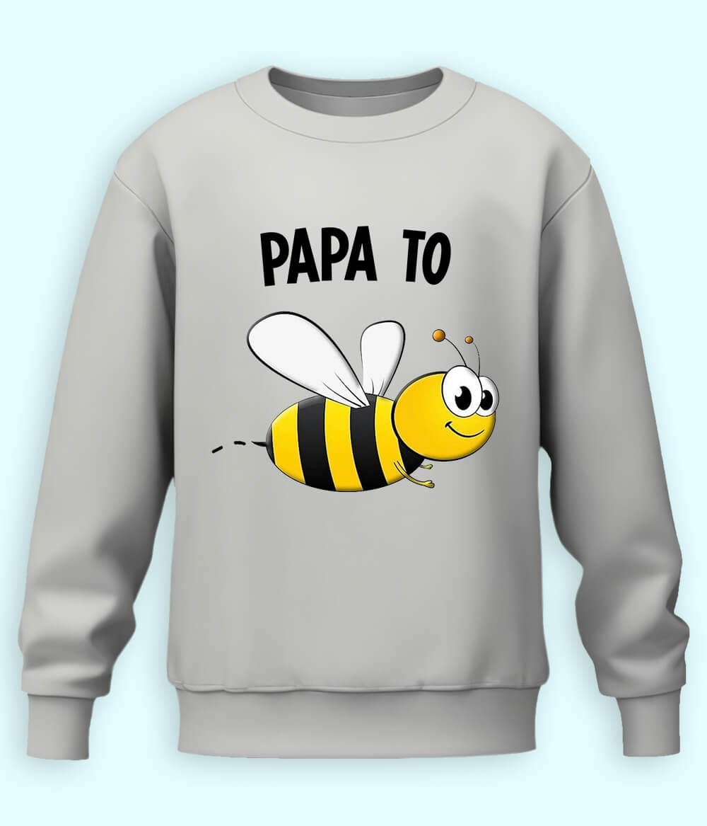 Heather Grey Dad to be Sweatshirt