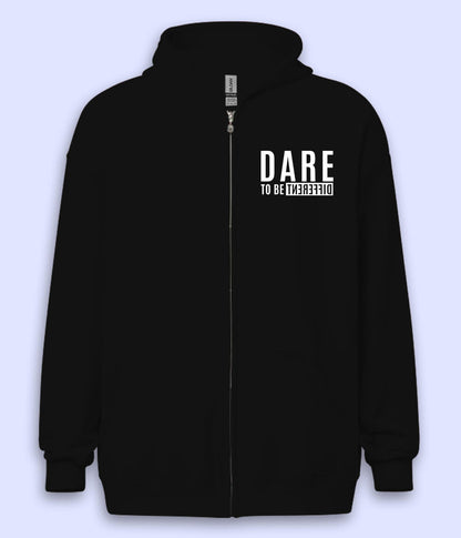 Dare To Be Different Zipper Hoodie (Unisex)