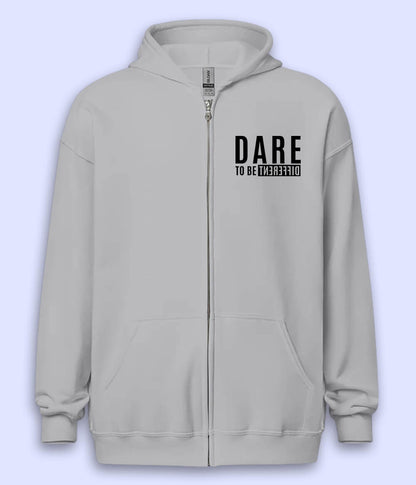 Dare To Be Different Zipper Hoodie (Unisex)